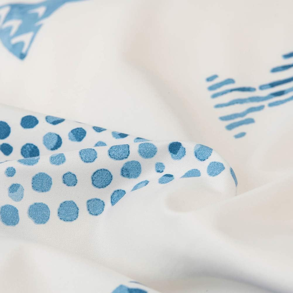 MOZEO Style Bedding Duvet Cover Set 2 Piece, Comfy Fish Cartoon Printed Cute Quilt Cover for Children Kids Soft Home Bedding Cover Sets (Twin Fish) image number 5