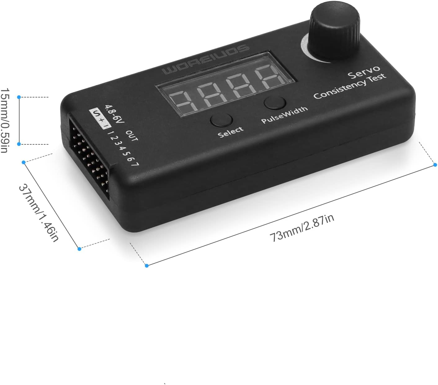 WOAEIUOS RC Digital Servo Tester ESC Consistency Tester for RC Helicopter Airplane Car