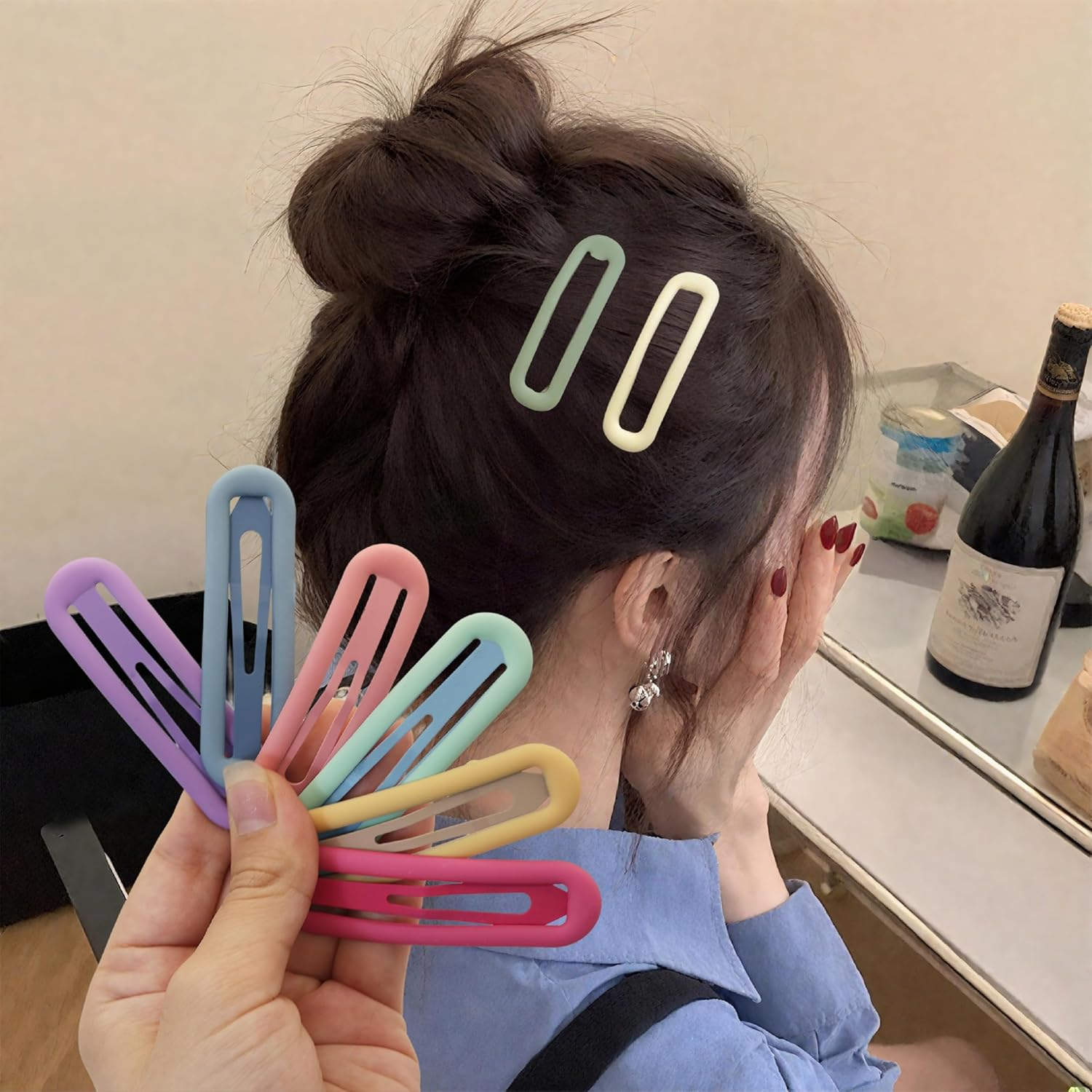 OYIWINMI Women'S Hair Clips, Pack of 15, Hair Clips Girls, Small Hair Clips for Thick, Thin and Fine Hair image number 1