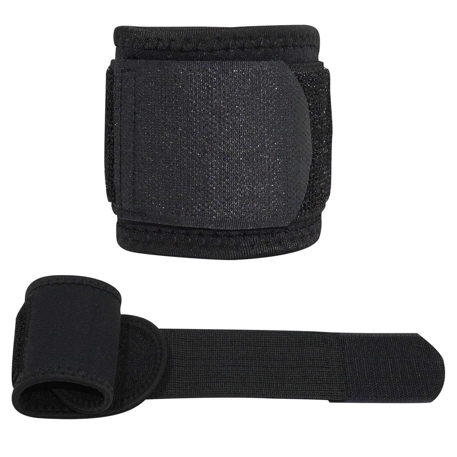 2 Pcs Wrist Wraps, Adjustable Compression Wrist Brace Support for Gym, Weightlifting, Fitness & Sports, Lightweight Wrist Straps for Carpal Tunnel Pain Relief, Men & Women (Black) image number 5