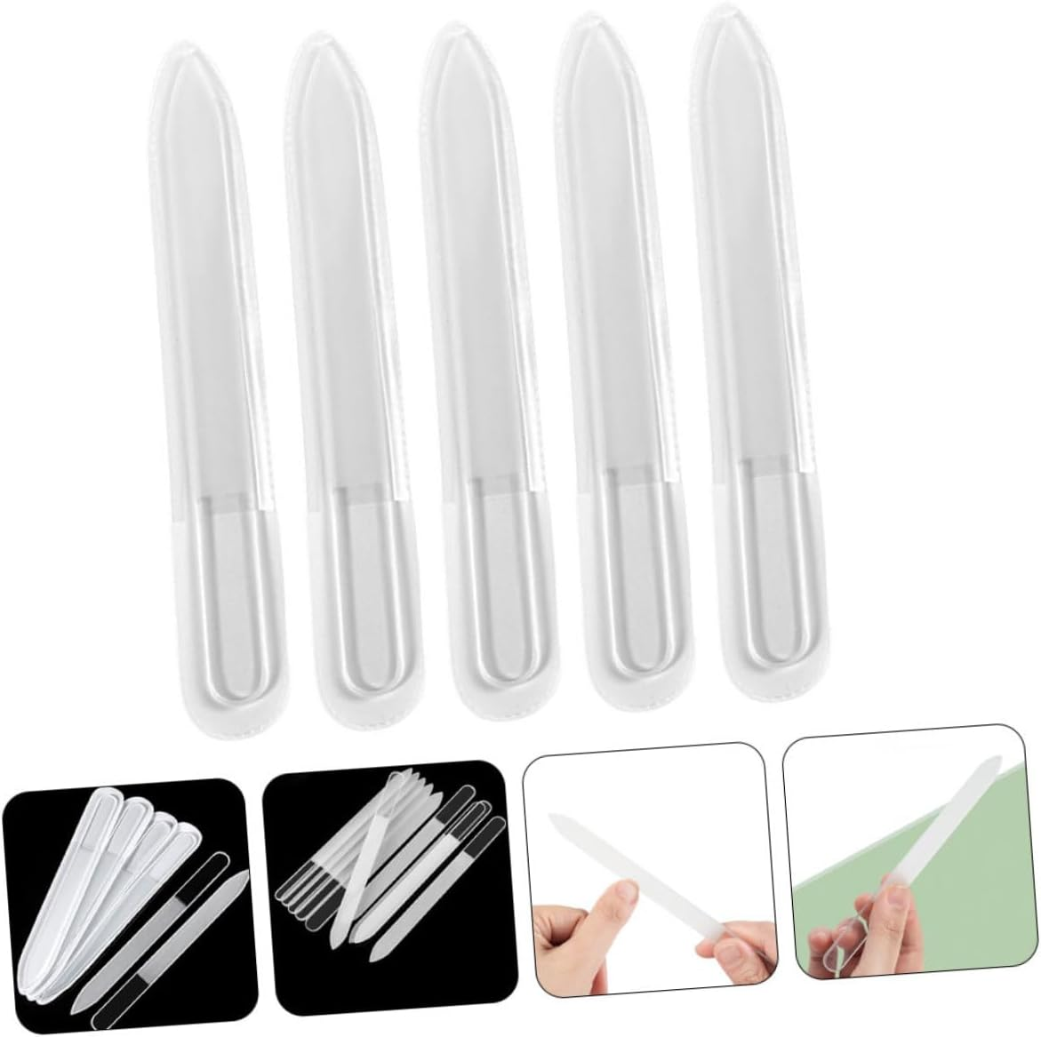 Minkissy 15 Pcs Nail File Professional Manicure Files Mini Manicure Kit Nails Kits Manicure Board Nail Polishing Files Kit De Manicura Nail Polishing Tools Manicure Tools Glass Repair White image number 5