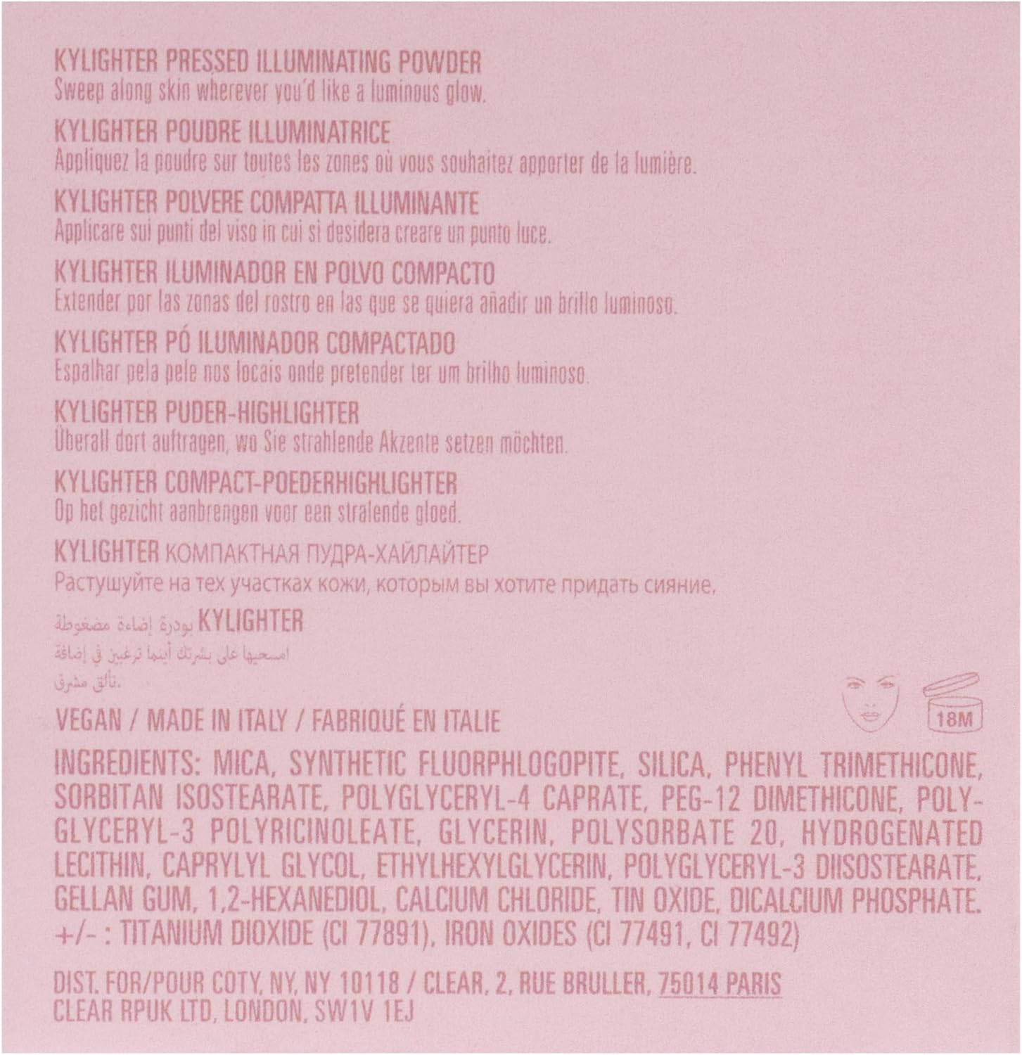 Kylie Cosmetics Kylighter Pressed Illuminating Powder - 020 Ice Me Out for Women 0.28 Oz Highlighter