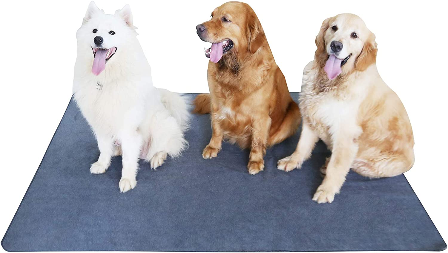 Upgrade Non-Slip Dog Pads Extra Large 65" X 48", Washable Puppy Pee Pads with Fast Absorbent, Reusable, Waterproof for Training, Travel, Whelping, Housebreaking, Incontinence, for Playpen, Crate image number 1