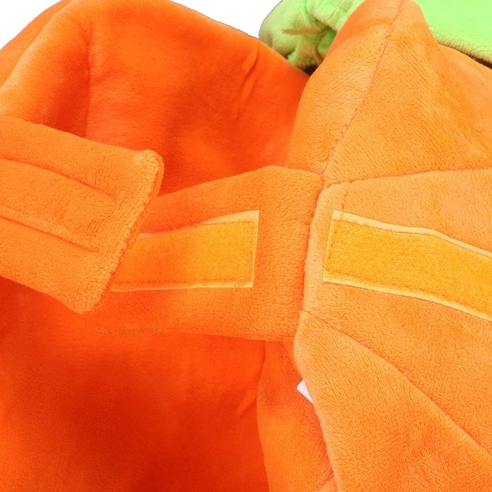 Cotton 3D Pumpkin Pet Costume Halloween & Party Cosplay Outfit for Dogs and Cats Comfy & Cute Dog Clothes with Easy to Wear Hook & Loop Design Ideal for Holiday Dress Up image number 6
