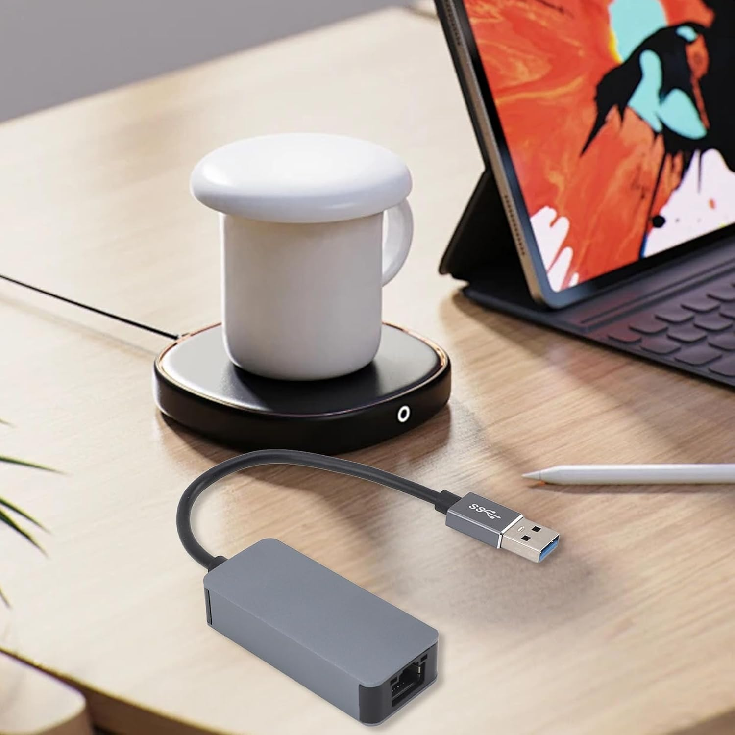 USB to Ethernet Adapter, USB 3.0 to Gigabit Ethernet LAN Network Adapter, 10M/100M/1G/2.5Gbps RJ45 Internet Adapter Compatible with OS X, OS, Linux image number 5