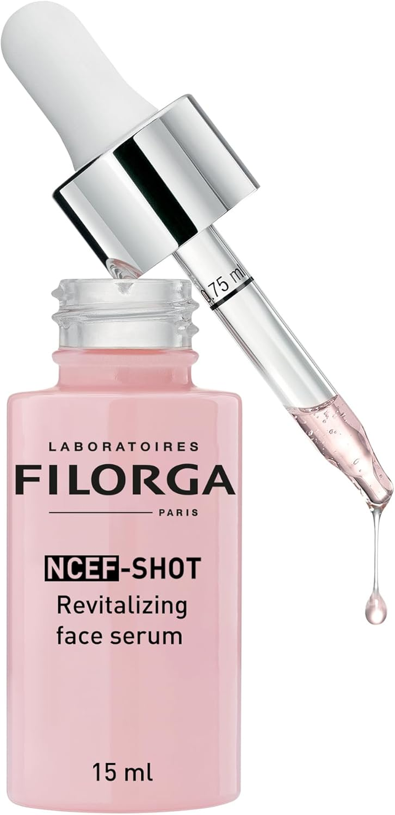 Filorga Ncef-Shot Anti-Aging Serum, Concentrated Wrinkle Reducing Treatment for Radiant & Firm Skin in 10 Days, 0.5 Fl. Oz.