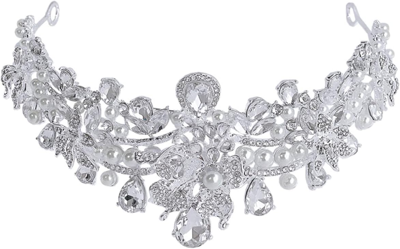 Baluue Wedding for Bride Luxurious Rhinestone Hair Jewelry for Prom and Parties Elegant Accessory for Women for Pageants and Special Occasions image number 5