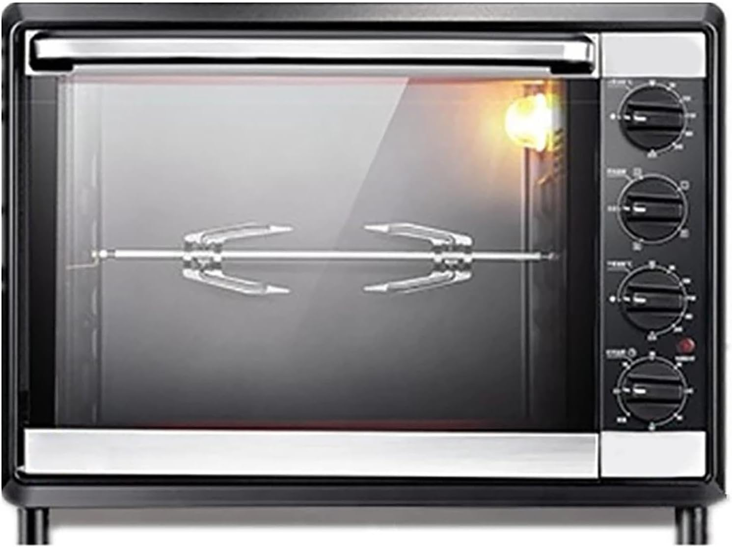 Air Fryer Rotisserie Fork - Stainless Steel Rotisserie Forks | Air Grinder Turntable Fork | Rotisseries Meat Forks | Heavy Duty Charcoal Spit Roaster Grill for BBQ and Fryers Camping And image number 1