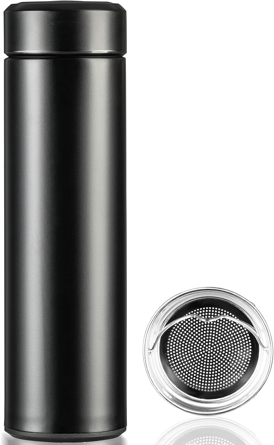 PARACITY Insulated Water Bottle,17 Oz Stainless Steel Thermo, Double Wall Vacuum Simple Modern Water Bottle, Metal Water Bottle Keeps Hot for 12 Hrs, Cold for 24 Hrs, for Coffee, Drinks