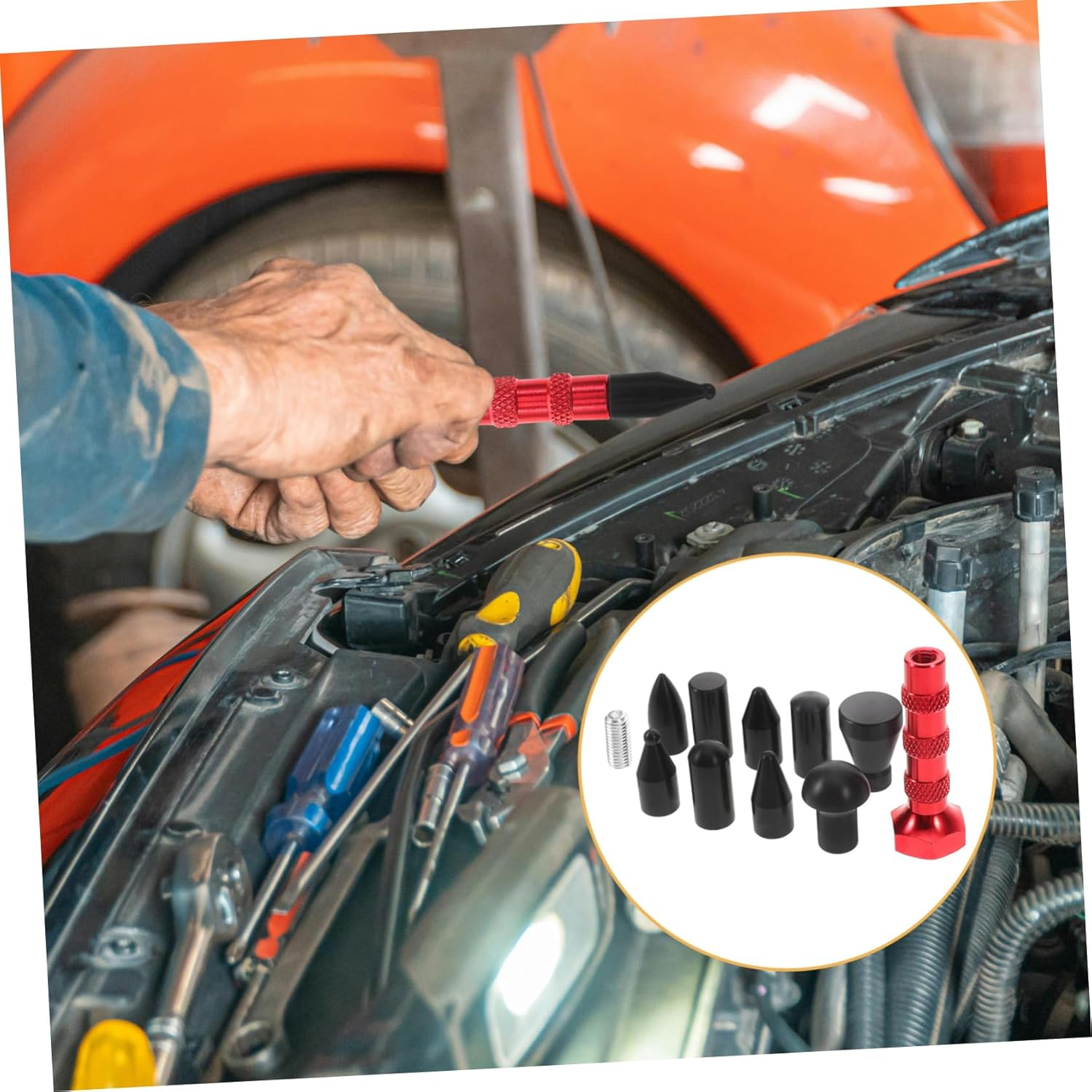 SWOOMEY Automotive Dent Tool Kit Leveling Pen Car Repair Puller Head Tool image number 5