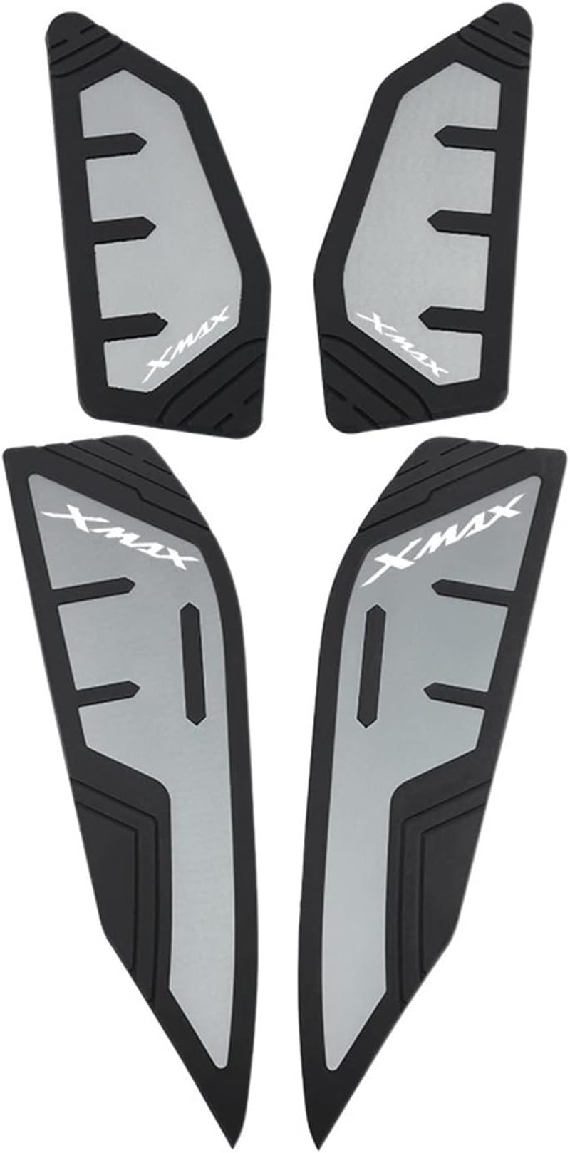 XINMINGYUE Fit for XMAX 400 XMAX 300 X-MAX 250 2019-2022 Footrest Non Slip Foot Pedal Pad Footboard Step Footpad Anti-Slip Footboard(Red)