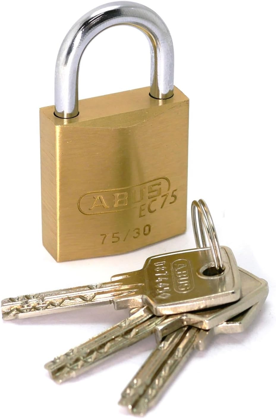 ABUS Brass Padlock BPEC75/30 KD Dimple Cylinder Rose Number
