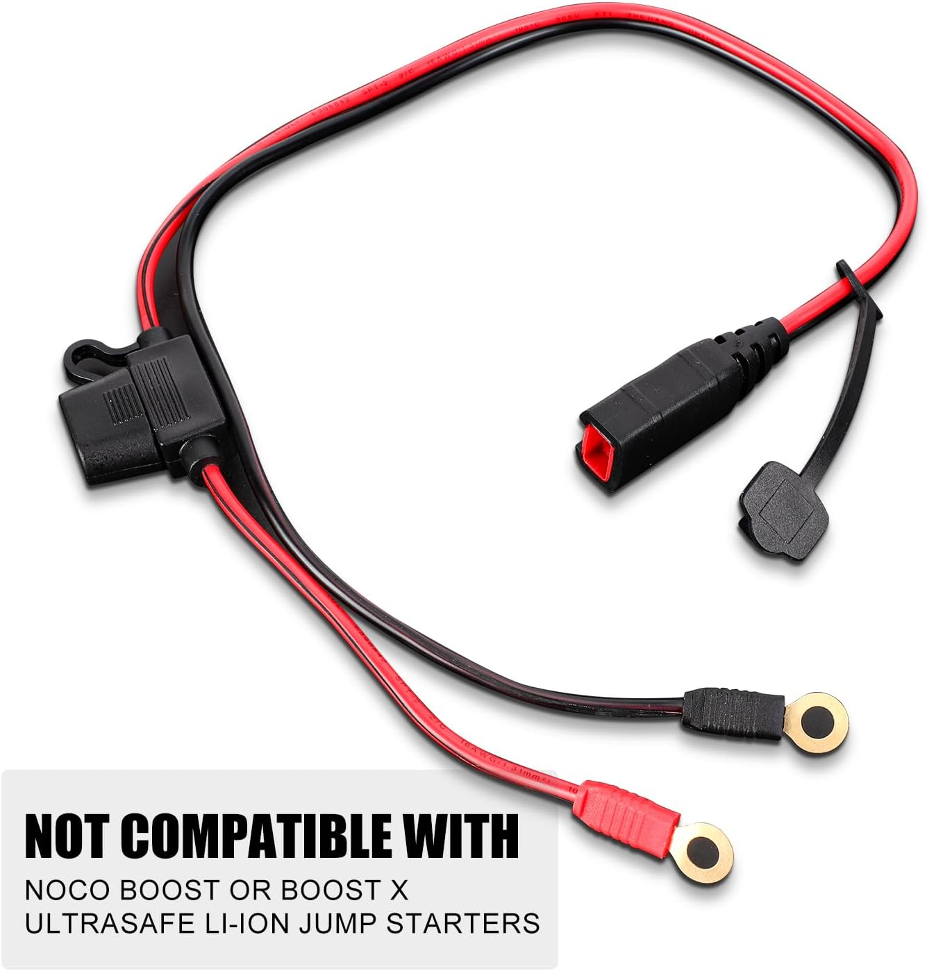 2Pcs Wire Harness, Compatible with NOCO GC002 X-Connect M6 (1/4In) Eye Clamp Connector Drip Charger Cables Battery Charger Cables Accessory Cables for NOCO image number 3