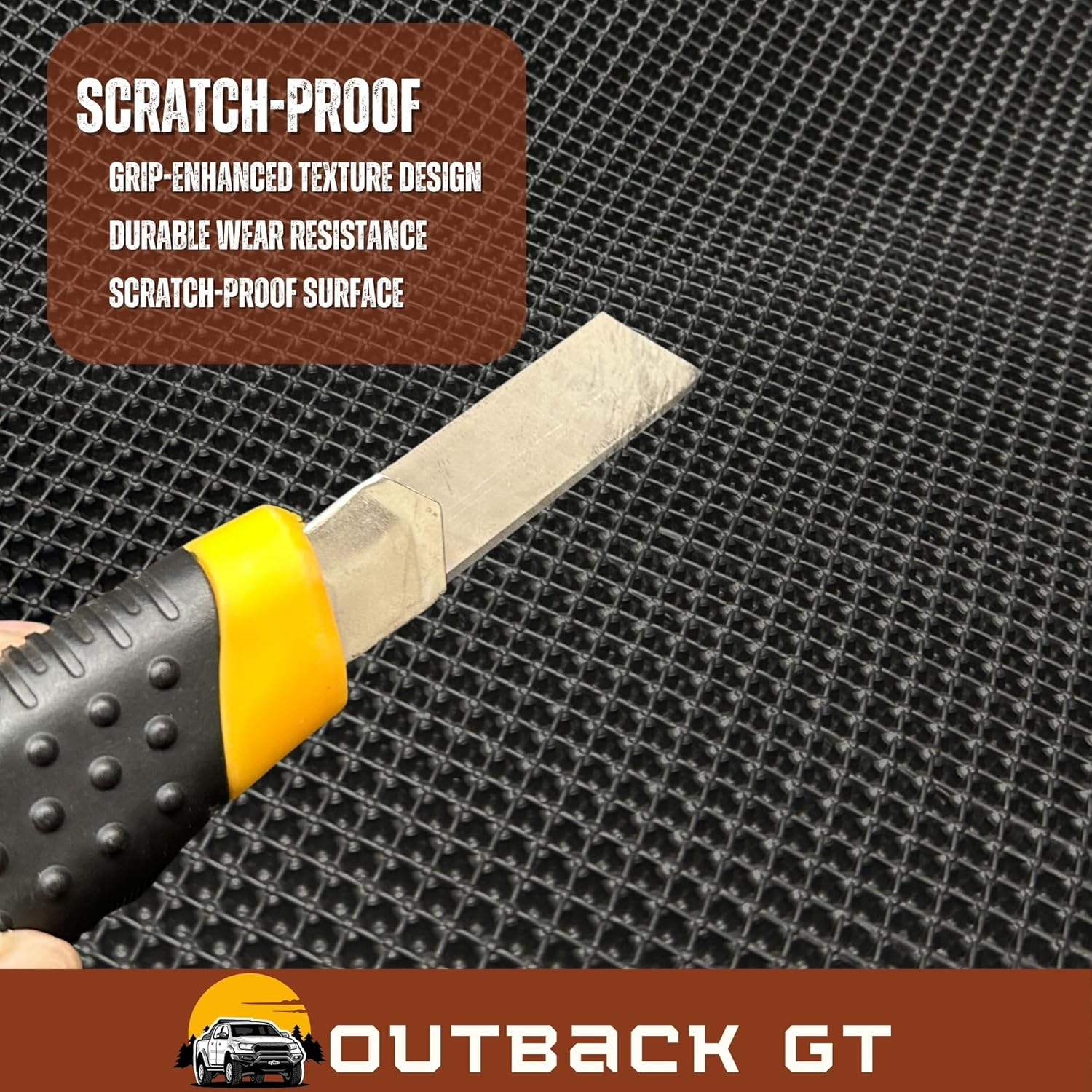 Outback GT 6D Diamond Custom-Fit Car Floor Mats, Compatible with for Mitsubishi Eclipse Cross 2017-Current | Heavy Duty | Anti-Slip | All Weather Protection | Car Accessories image number 1