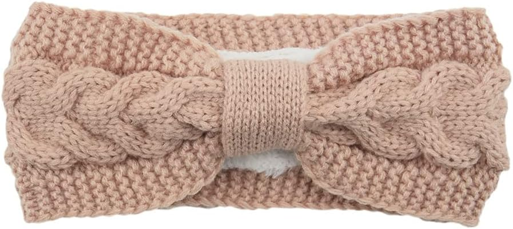 Whakano Winter Vintage Headband Braided Headbands Knitted Thickening Ear Warmers Elastic Wide Fashion Headband for Everyday Sports Yoga for Women and Girls, Dark Green