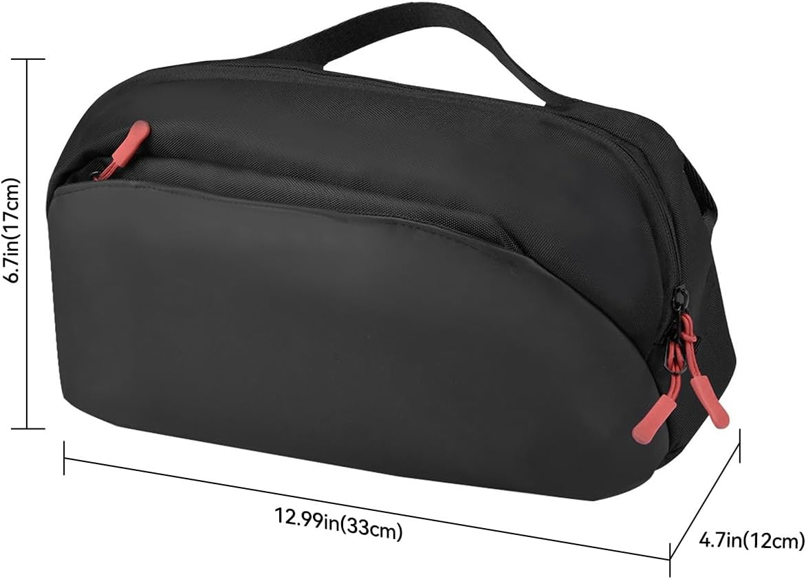 T Tersely Carrying Case for ROG Xbox Ally X/PS Portal/Legion Go/Steam Deck/Asus ROG Ally/Switch Oled/Switch 2 Handheld & Accessories - Multi-Pocket Storage Bag for Console, AC Adapter, Dock Station image number 3