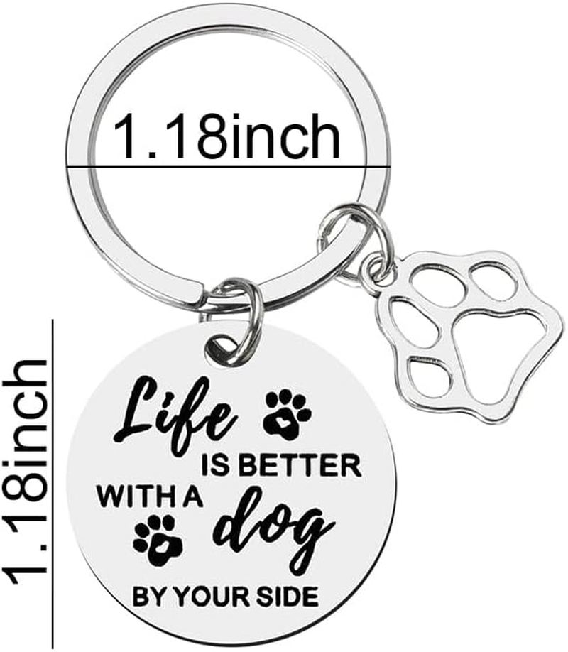 Birthday Gifts for Dog Lovers Women Men Loss of Pet Sympathy Keychian Gifts for Friends Daughter Son Christmas Bday Presents for Dog Mom Dad Owners Gifts for Bff Sisters Pet Remembrance Keychain image number 1