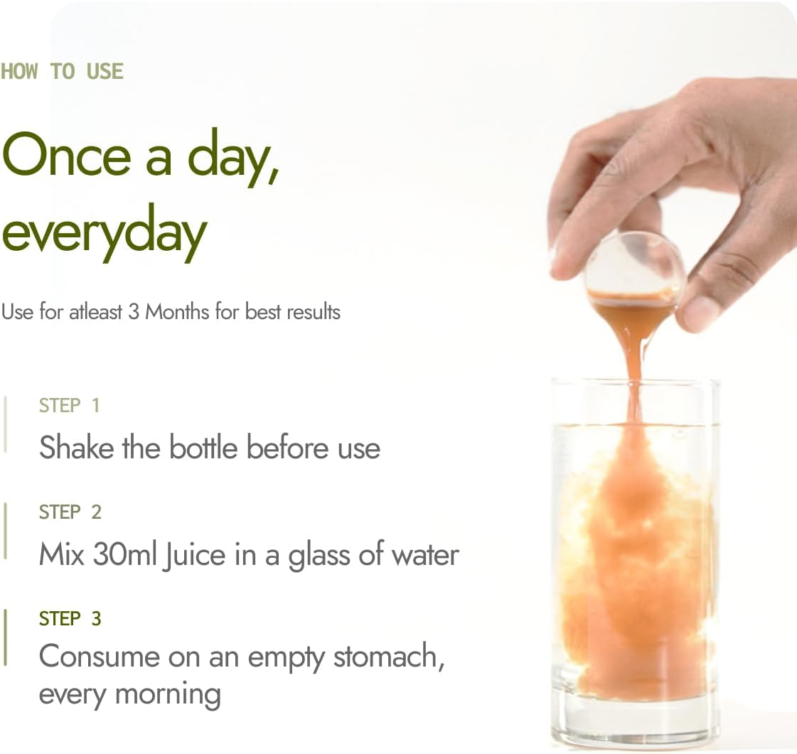 Kapiva BP Care Juice - 100% Ayurvedic Juice for Controlling Blood Pressure & Cholesterol Level | Arjuna, Shankhpushpi & 8 Other Herbs - Pack of 2 image number 2