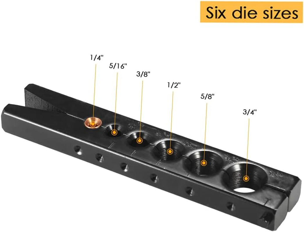 Copper Pipe Flaring Tool, 1/4" - 3/4" 45 Excentric Exhaust, for Water Brake/Air Conditioning Pipe/Line