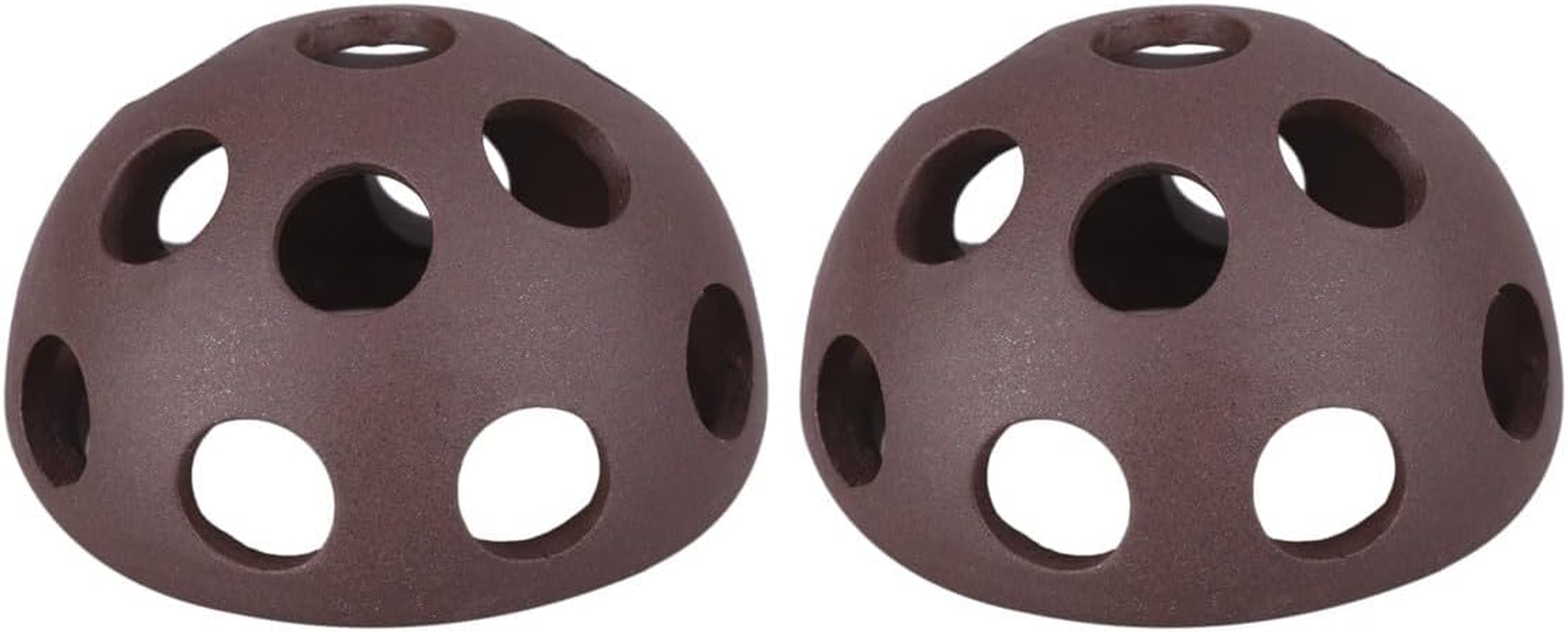 EXAOMBLE 2 Pcs Porous Ceramic Shrimp Breeding Nest Set Small Hemisphere Shrimp House for Aquarium Fish Tank Underwater Suitable for Aquatic Pets image number 5