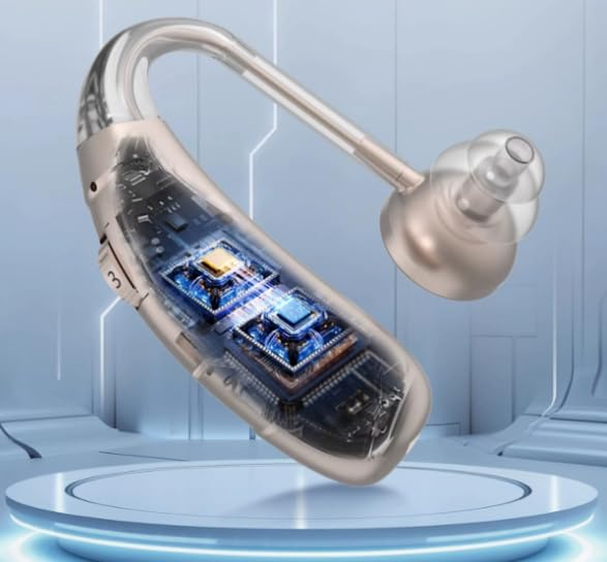 Hearing Aids for Elderly People with Severe Hearing Loss, Invisible High-Power Ear Back Rechargeable Hearing Aids image number 4