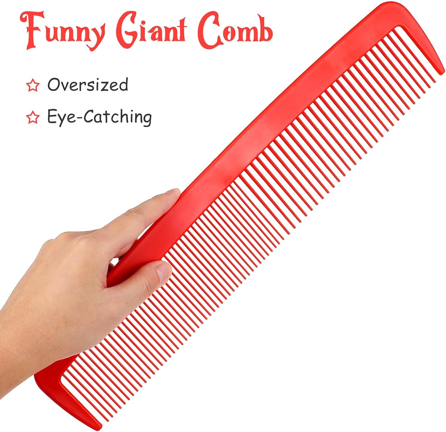 BESPORTBLE Giant Man Big Comb: 3Pcs Halloween Funny Giant Comb, Hair Comb for Women Men, Funny Make up Wide Tooth Comb image number 1