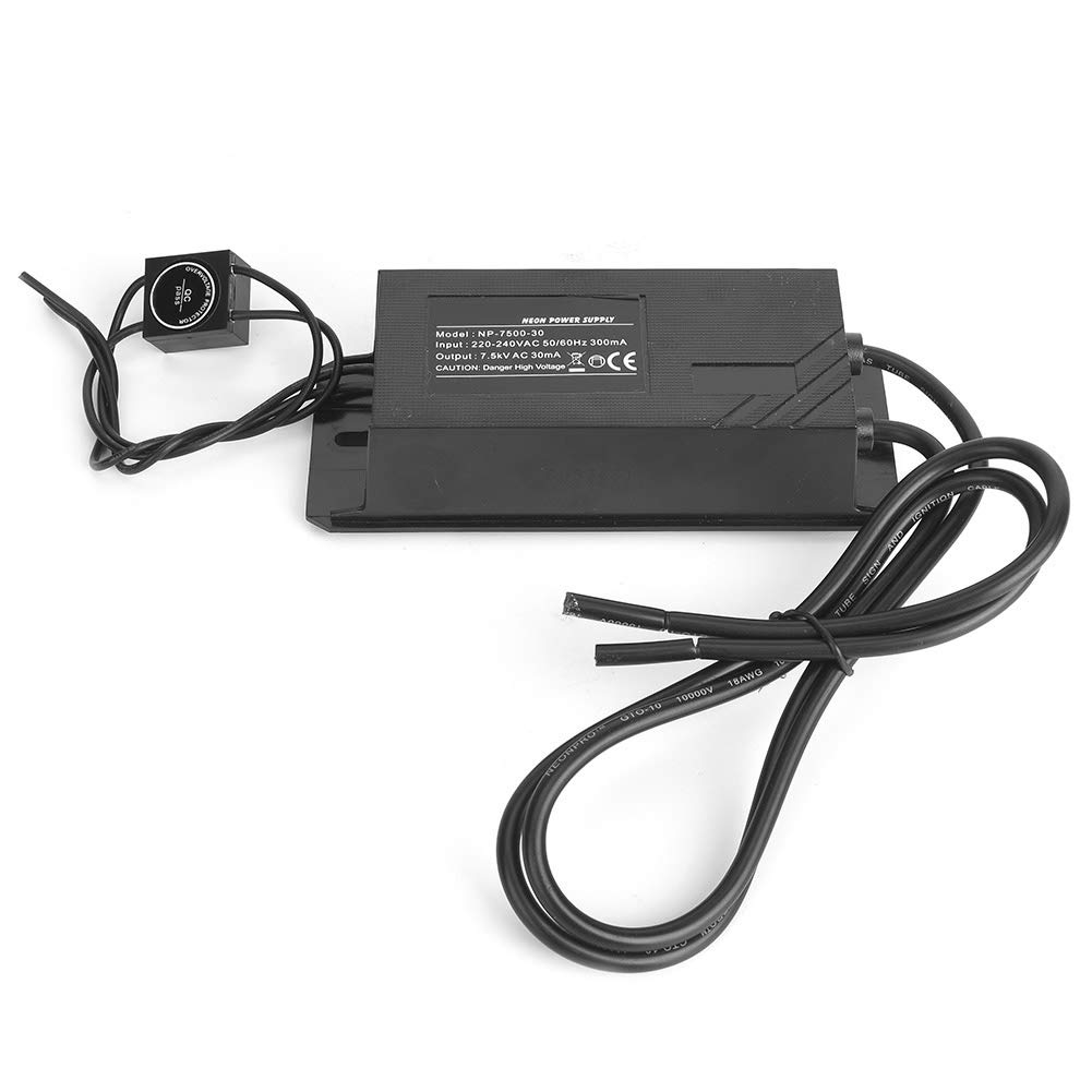 NDNCZDHC 220V-240V Neon Sign Transformer, NP-7500-30, 7.5KV 30Ma