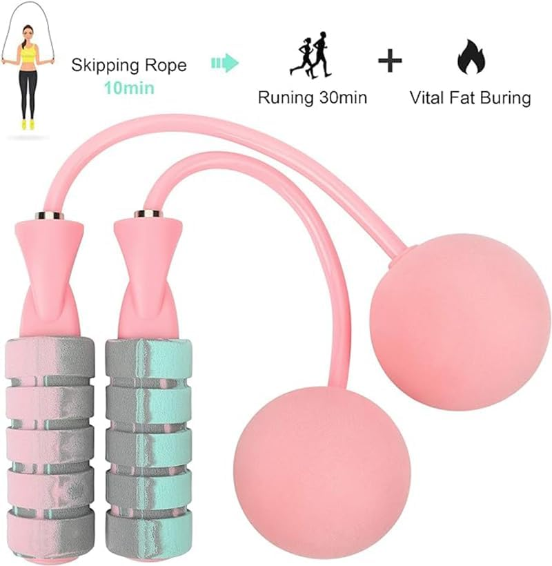 Jump Rope, Training Ropeless Skipping Rope for Fitness, Adjustable Weighted Cordless Jump Rope for Men Women Home Exercise & Slim Body image number 2
