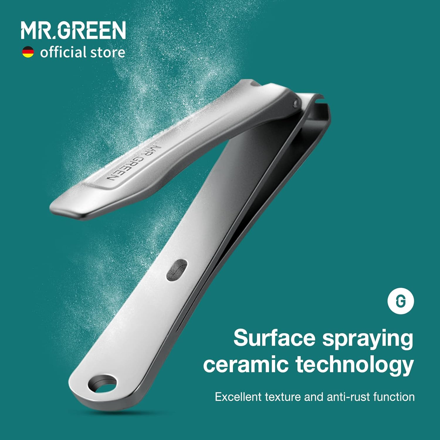 MR.GREEN Nail Clippers Simplicity and Fashion Fingernail Clippers Nail Cutter Stainless Steel Nail Scissors with Nail Files Multicolored image number 1