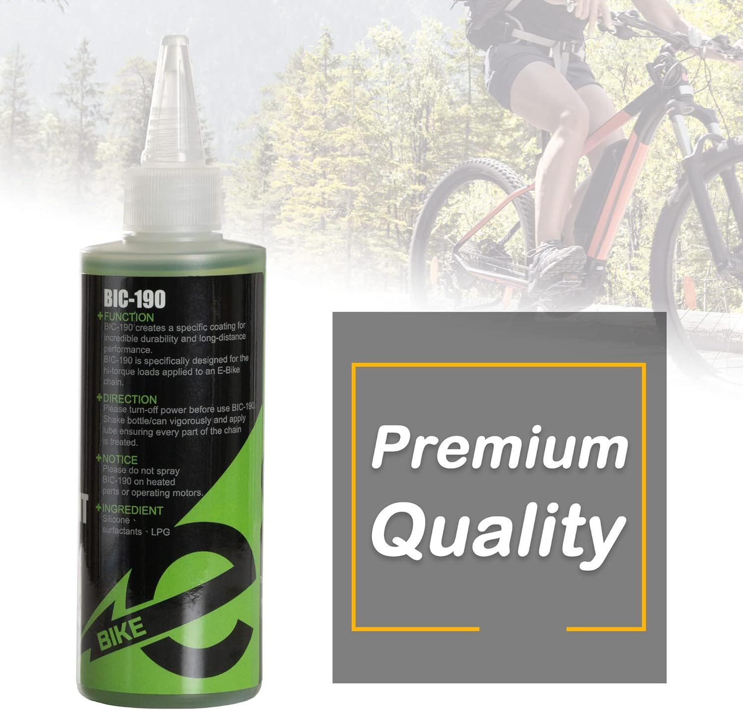 Cyclingdeal E-Bike Chain Lubricant Electric Bicycle Maintenance Greaser Oil - 120Ml image number 4