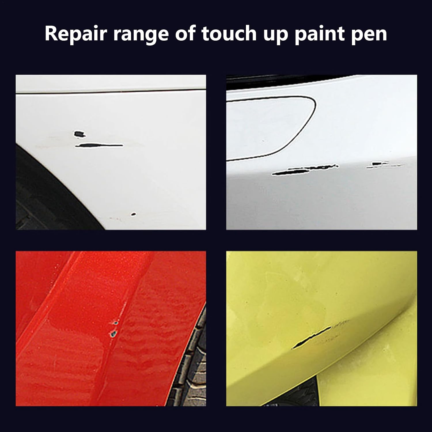 Car Paint Pen - Scratch-Filling Automotive Touch up Paint Pen,12Ml Markers Quick-Drying High-Adhesion for Truck Wheel Rim Metal Marking Wood Model Painting Art Crafts