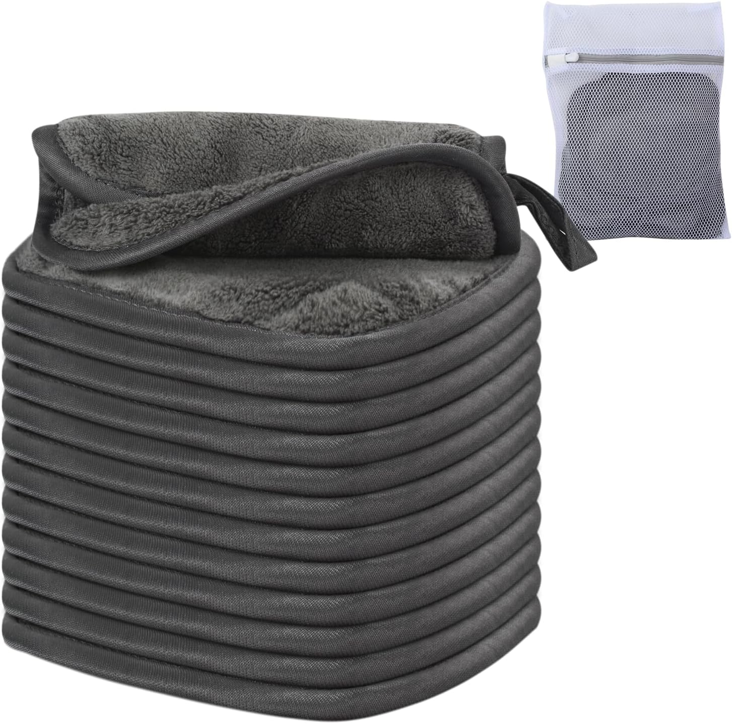 SUNLAND Microfiber Face Makeup Remover Cloth Reusable Facial Cleansing Towel Ultra Soft Face Washcloth image number 6