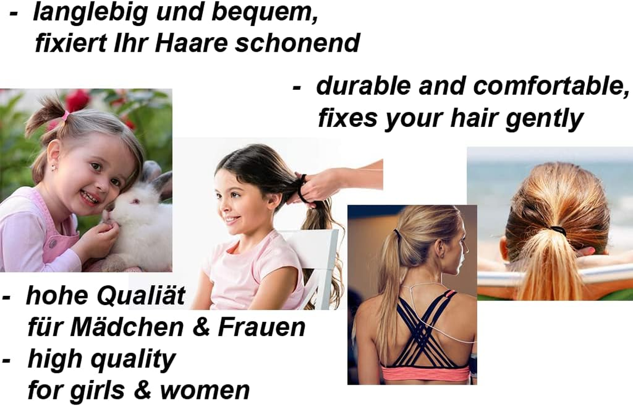 Elastic Hair Scrunchies 80Pcs (Multicolor_A) - Multicoloured (Multicoloured A) image number 4