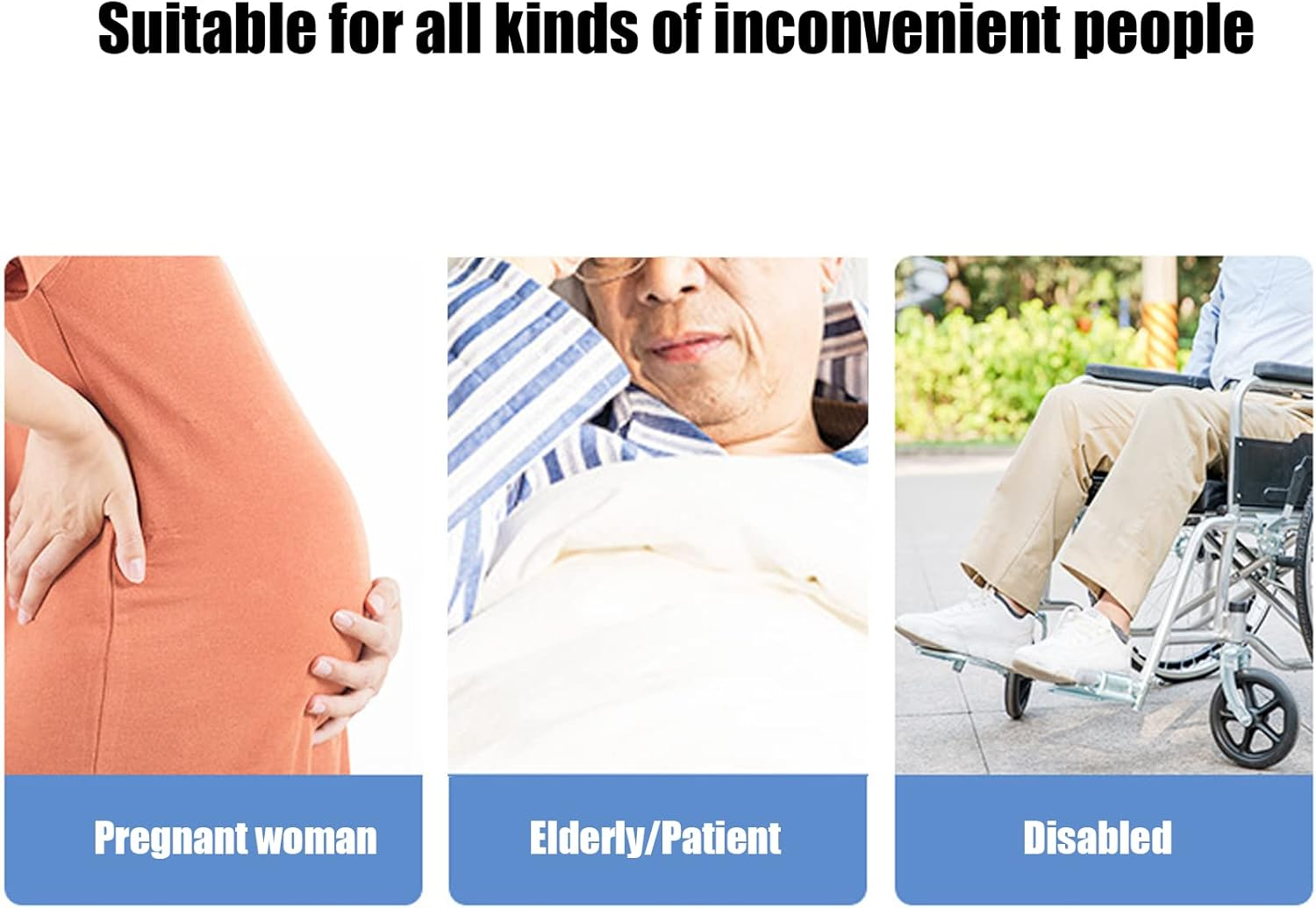 Jiawu Toilet Aids Tool, 15.7" Long Reach Comfort Toilet Wiping Aids Tools, Toilet Aids for Wiping, Self Assist Bathroom Bottom Buddy Wiping Toilet Aid(#1)