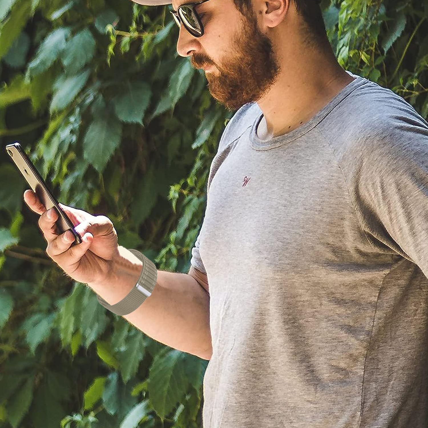 VELULYX Nylon Sports Band Compatible with Huawei Watch Fit 4 Pro/4/3, Elastic Strap for Huawei Fit 4 Pro/4/3 Smartwatch - Milk Tea image number 6