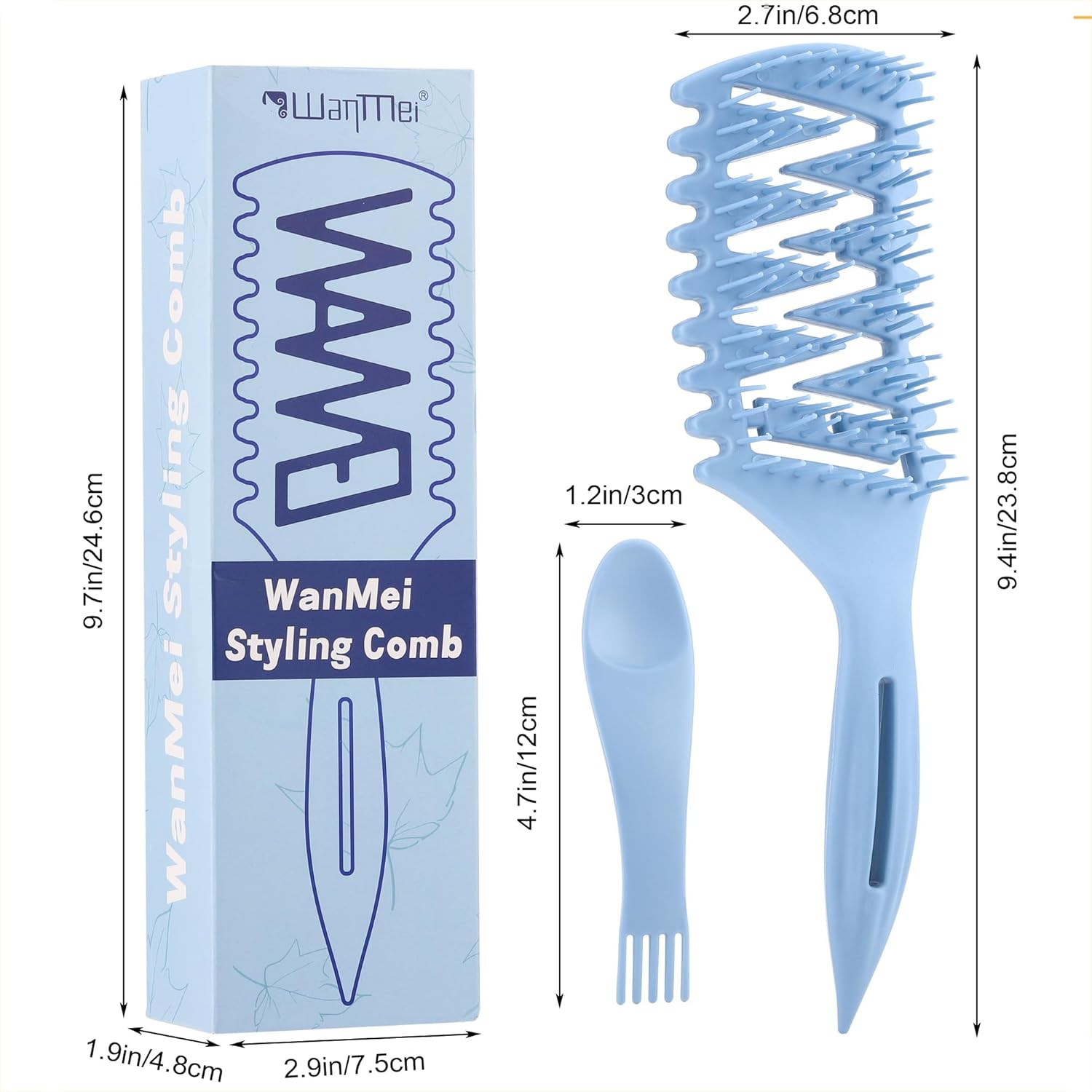 Ccbeauty Hair Styling Brush Hair Brush without Pulling Detangling Brush Curling Brush Styling Brush Scalp Massage Brush