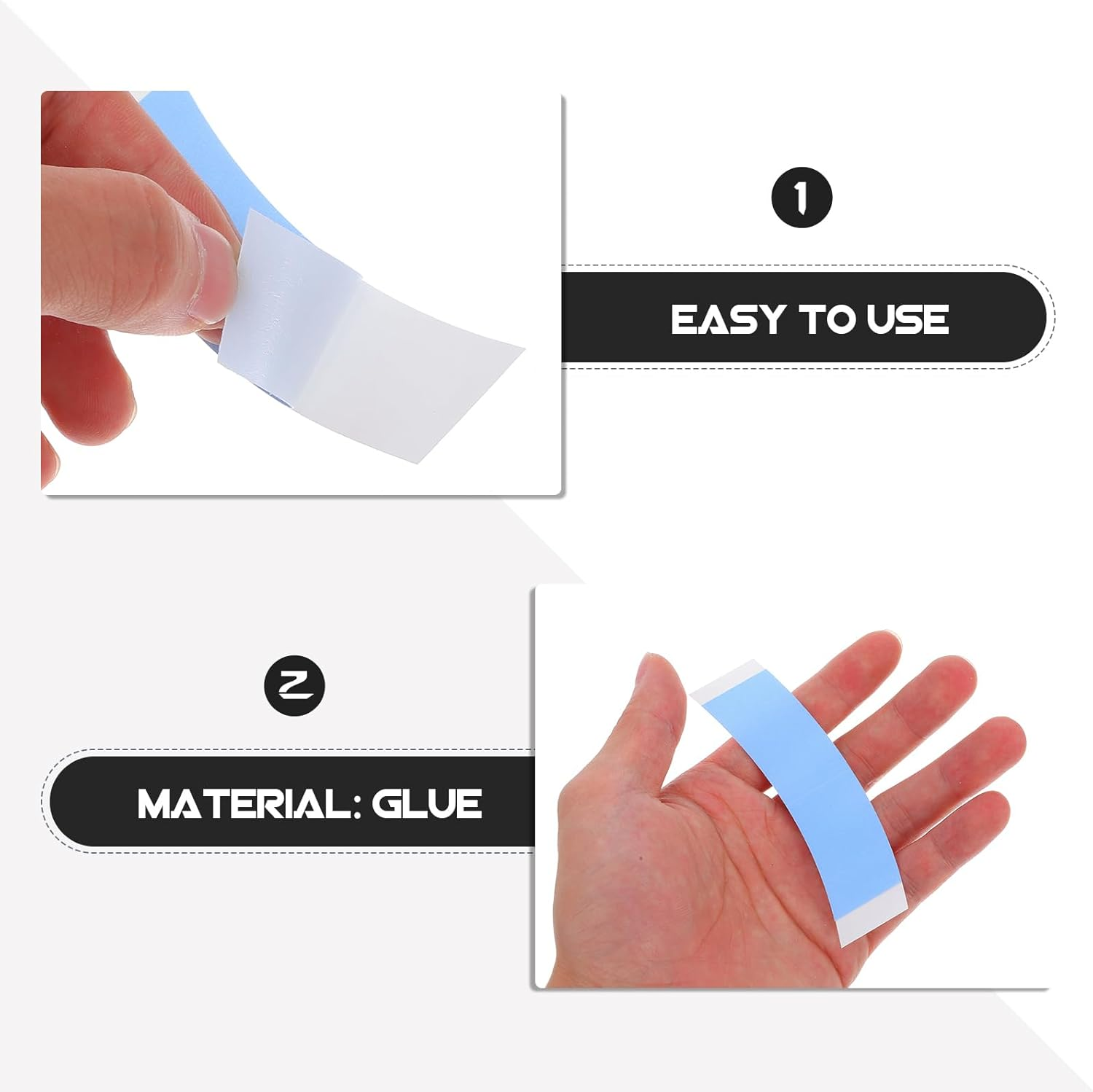 SHERCHPRY 1 Pack Professional Tape Double Stick Tape Hold Wig Tape Toupee Tape Hair Extension Tape Invisible Tape Walker Wig Tape Adhesive Tape Two Sided Tape Accessories Major image number 5