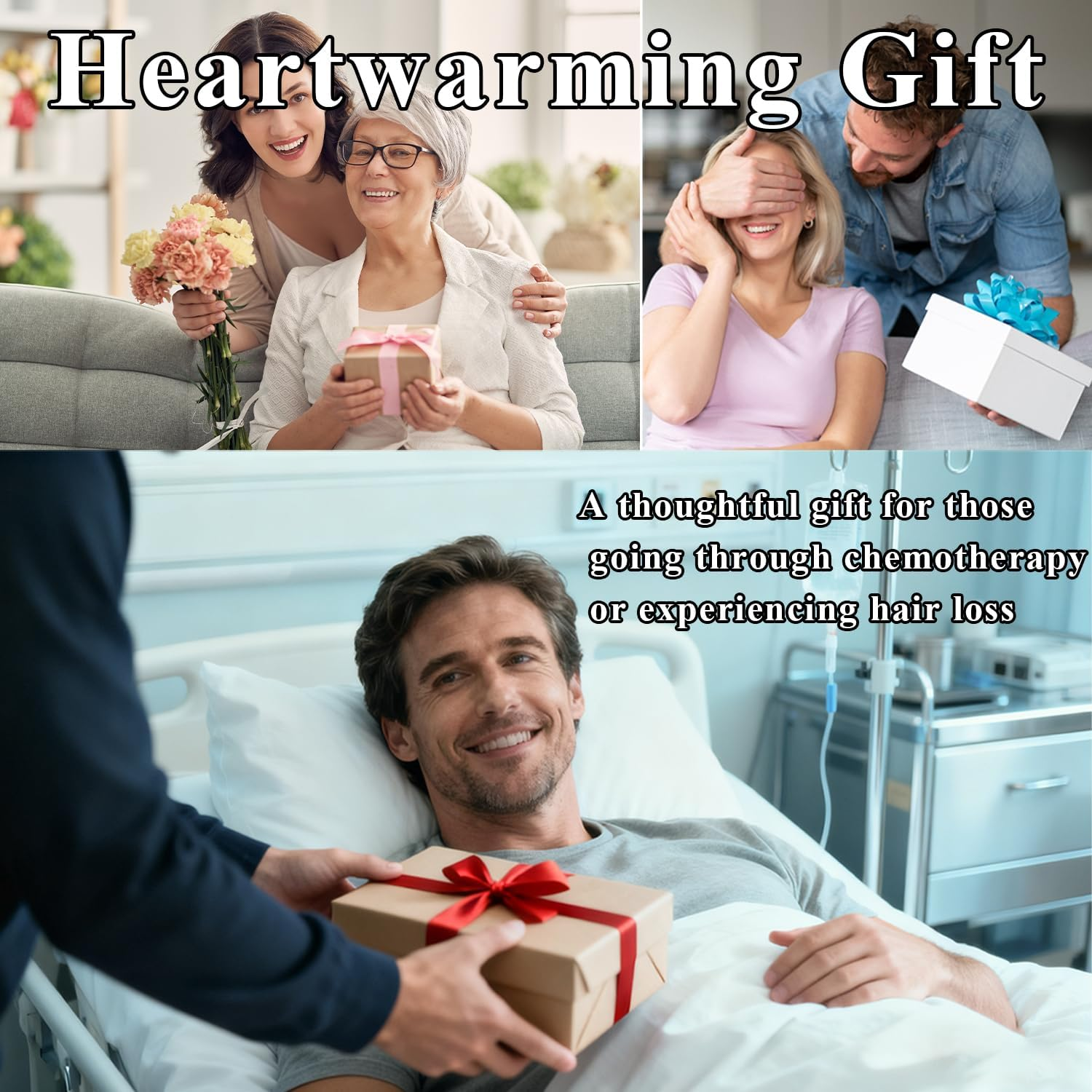 9 PCS Chemo Hats for Women, Breathable Cancer Headwear Elastic Chemo Hats for Hair Loss, Solid Beanie Skull Cap for Sleeping, Hair Bonnet for Patients Recovery, Daily Wear