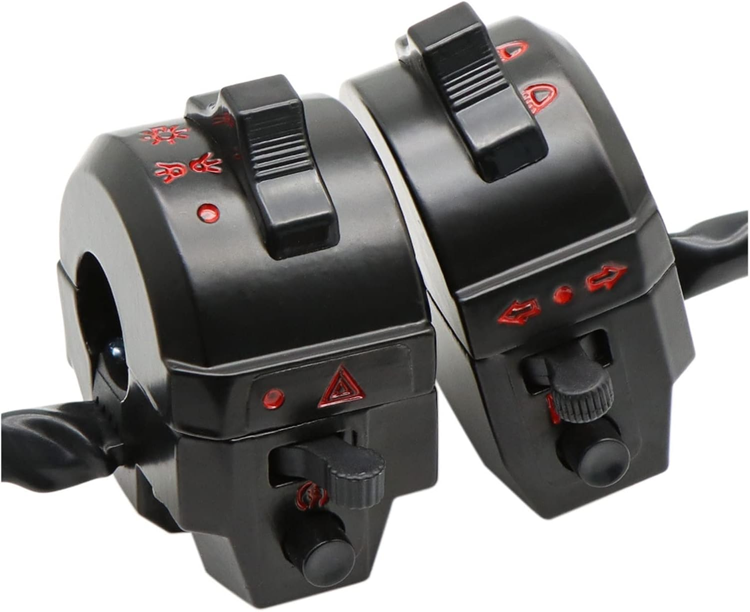 Meikel 22Mm Motorcycle Switches Motorbike Horn Button Turn Signal Electric Fog Lamp Light Start Handlebar Controller Switch image number 1