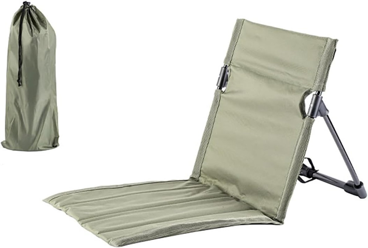 AIMALL Outdoor Folding Chair, Ultra-Light Portable Camping Stool, Sponge-Filled Oxford Fabric Seat, Adjustable Backrest, Ideal for Camping, Fishing, 16.54" Height