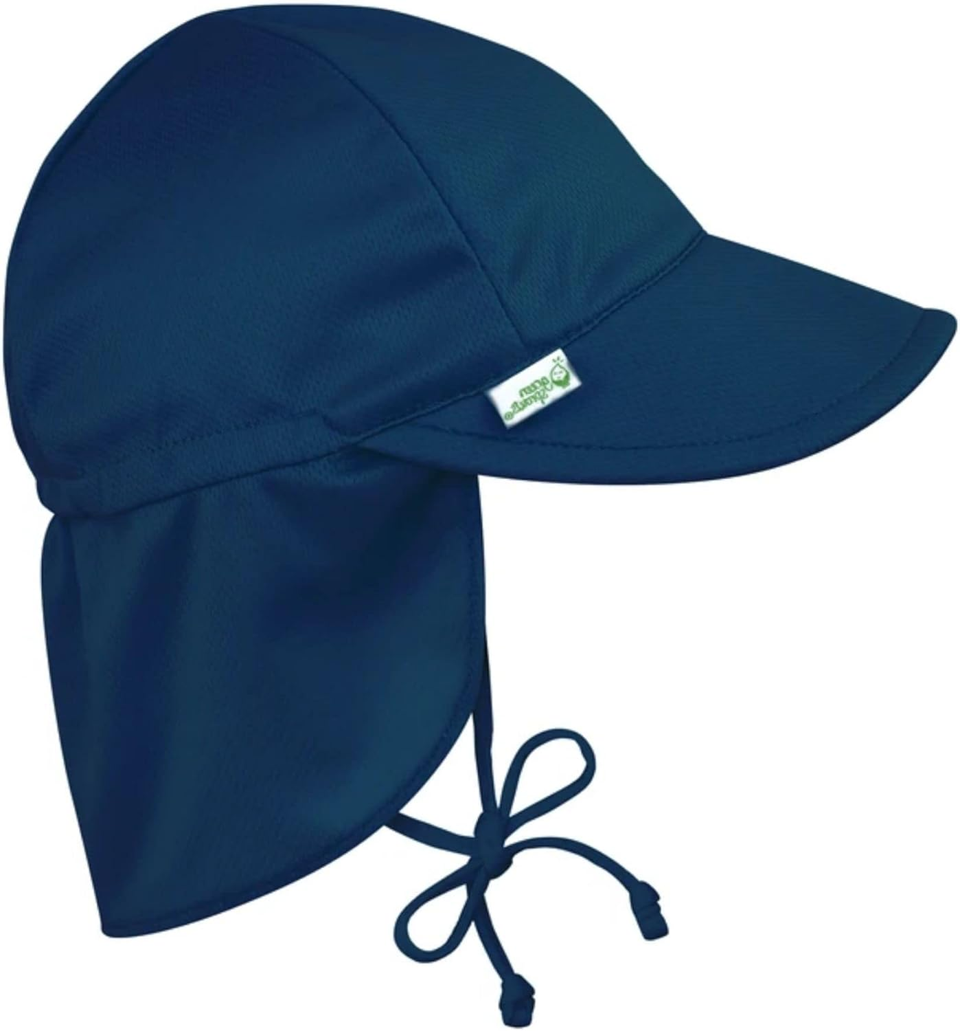 I Play. by Green Sprouts Baby & Toddler Breathable Flap Hat All-Day, UPF 50+ Sun Protection Wet or Dry