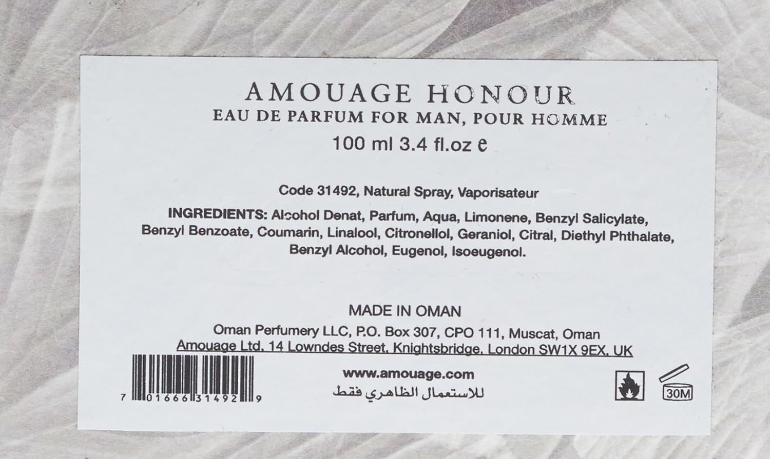 Amouage Eau De Parfum Spray for Men 100Ml image number 2