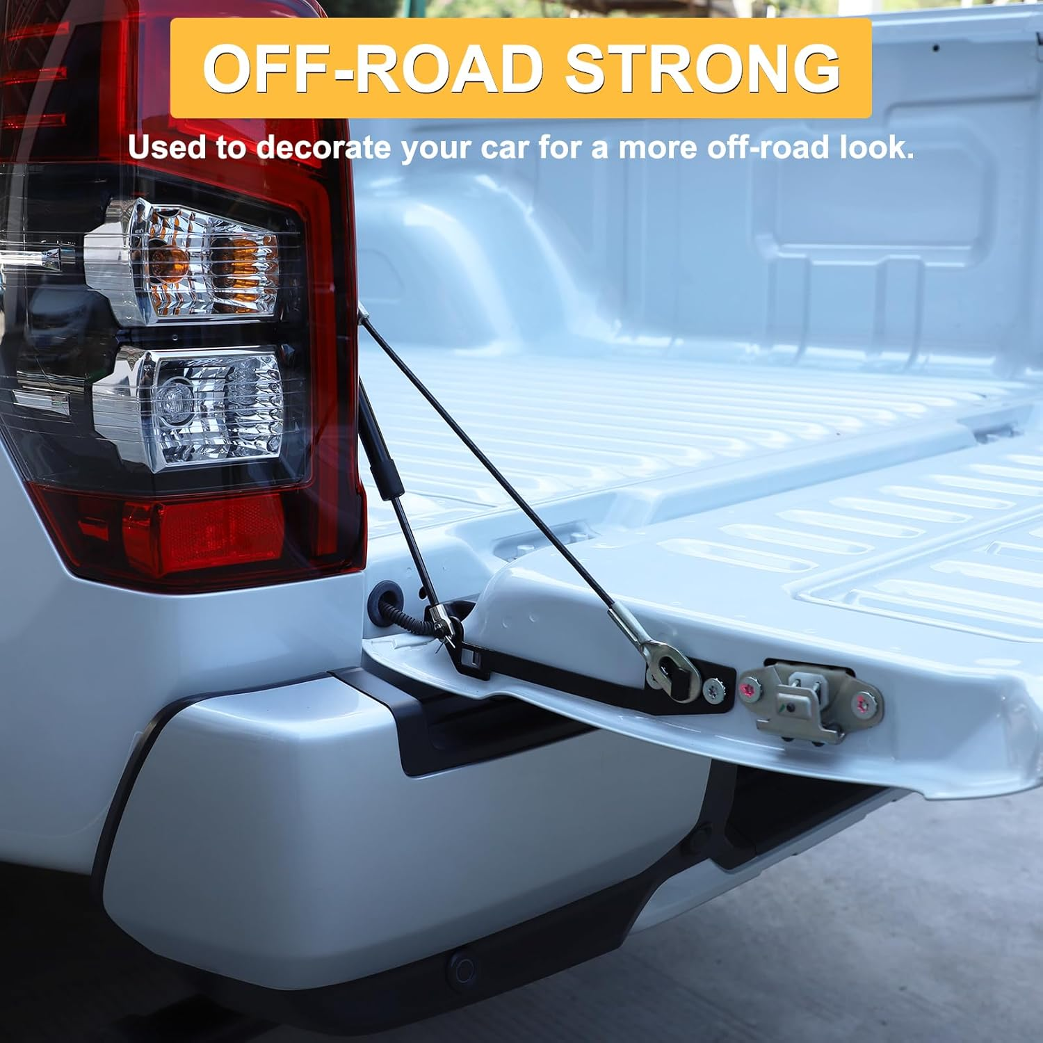 Yinaniutos Truck Tailgate Lift Assist Kit Compatible with Mitsubishi Triton 2015-2022 Accessories, Tailgate Lift Support Gas Spring Prop Rod, Carbon Steel image number 6