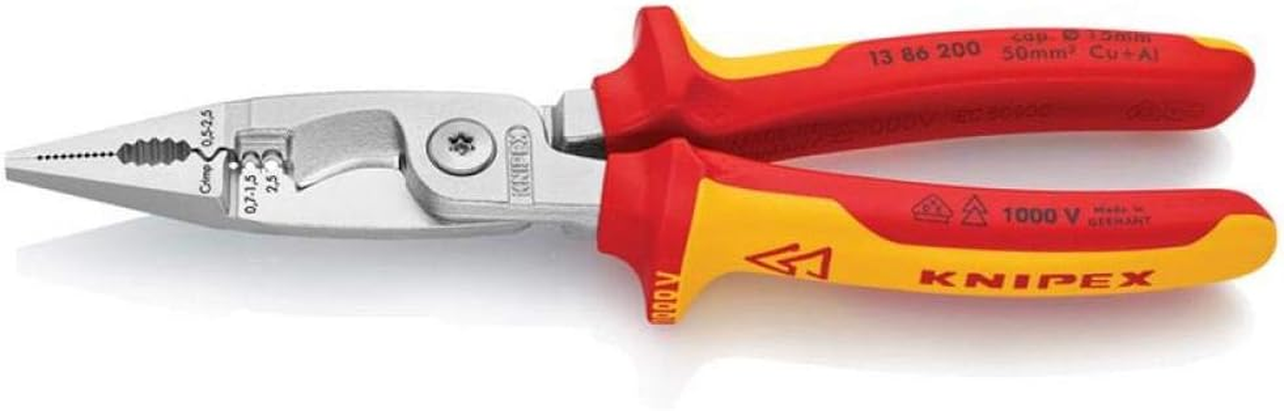 Knipex 1386200 1000V Insulated Electrical Installation Plier image number 3