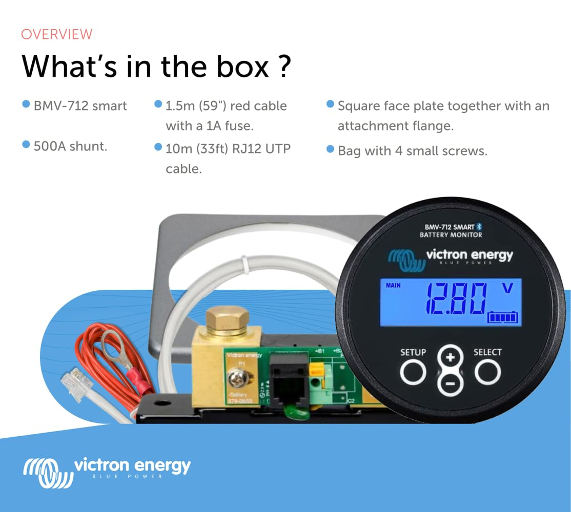 Victron Energy BMV-712 Smart Battery Monitor (Black) image number 2