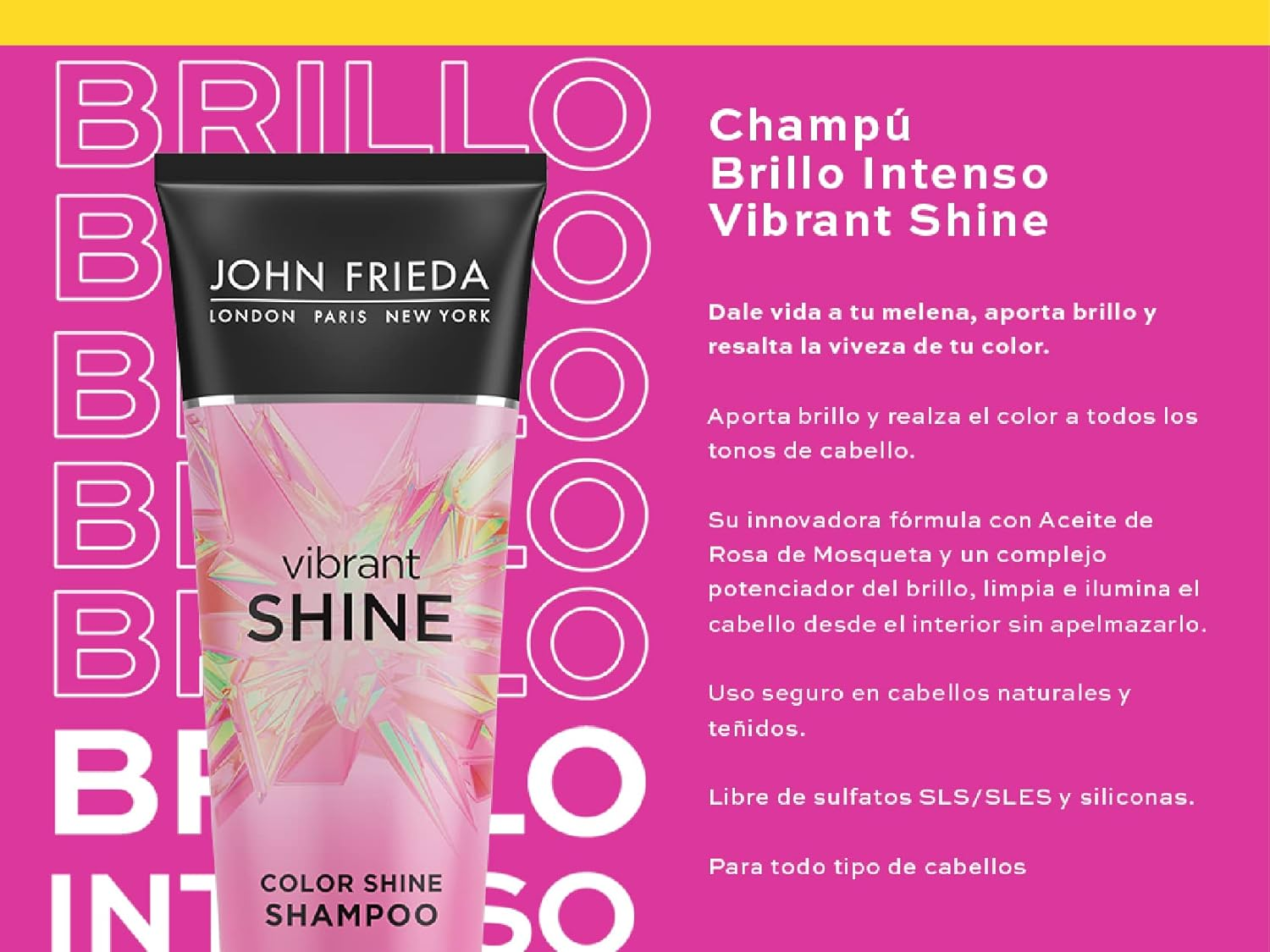 John Frieda - Vibrant Shine Color Shampoo - 250 Ml/Hair Care /250 image number 3