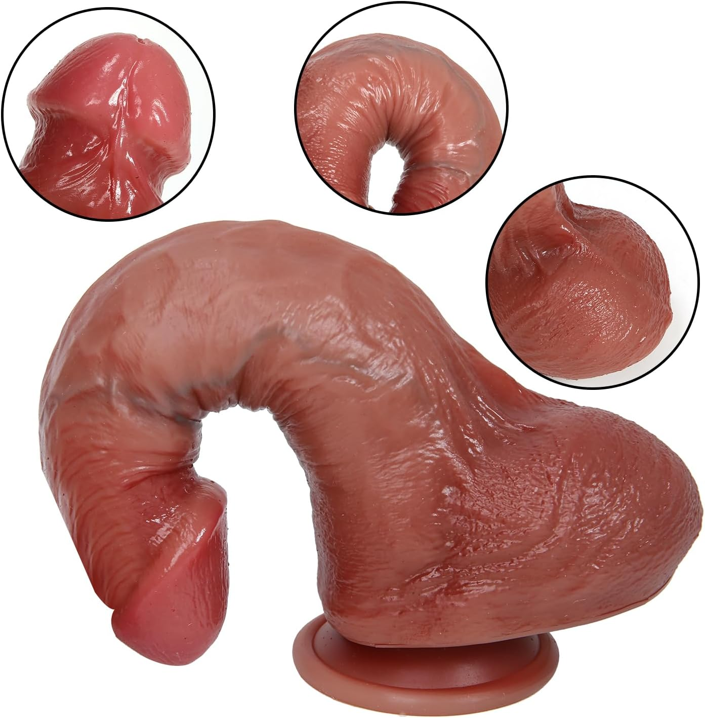 Anfei 9 Inch Realistic Dildo Consoladores Anal Adult Sex Toys Suction Cup Fake Penis G Spot Dual Density Dildo for Women image number 1