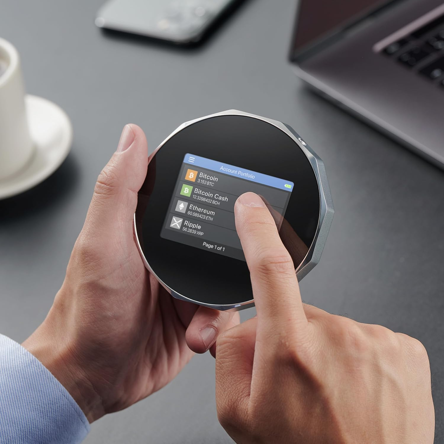 Secux V20 plus - Most Secure Crypto Hardware Wallet W/Bluetooth & NFT Support - Cross Platform - Easily Manage Your Bitcoin, Ethereum, BTC, ETH, SOL, LTC, Doge, BNB, XLM, ERC20, BSC and More (V20) image number 4