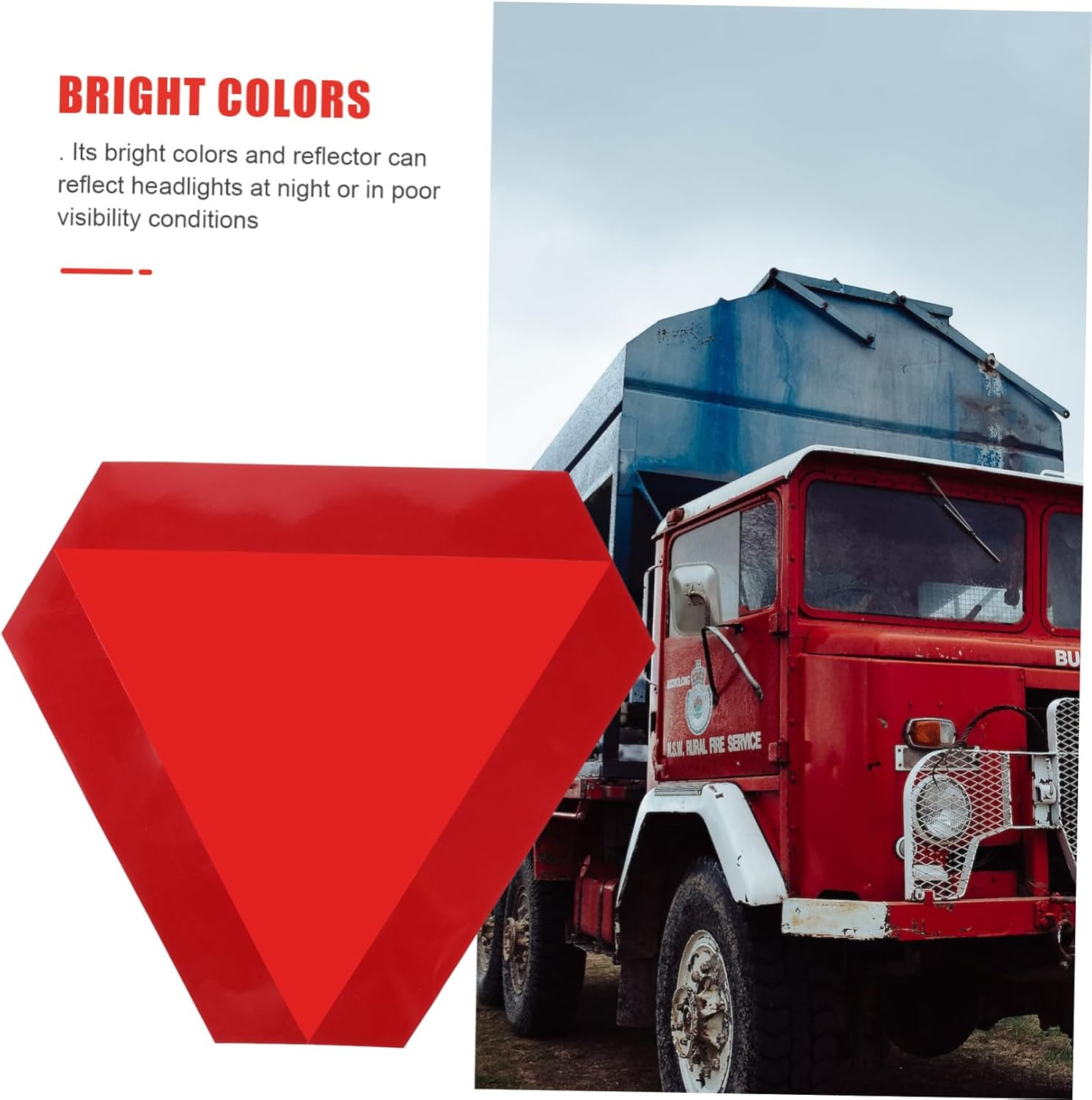 ULTECHNOVO Warning Triangle Reflective Slow Moving Vehicle Sign for Car Truck Safety Sign for Auto Highway