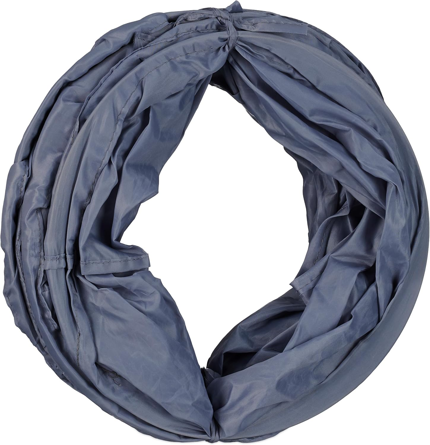 Relaxdays, Grey Cat Tunnel, Foldable Cat Tube, HBT: 25 X 86.5 X 53 Cm, Play Tunnel 3 Way, Polyester, Cat Roll image number 1